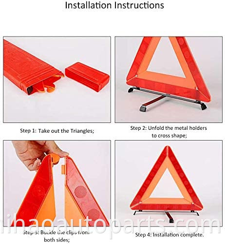 Reflectors Road Triangles Safety Kit